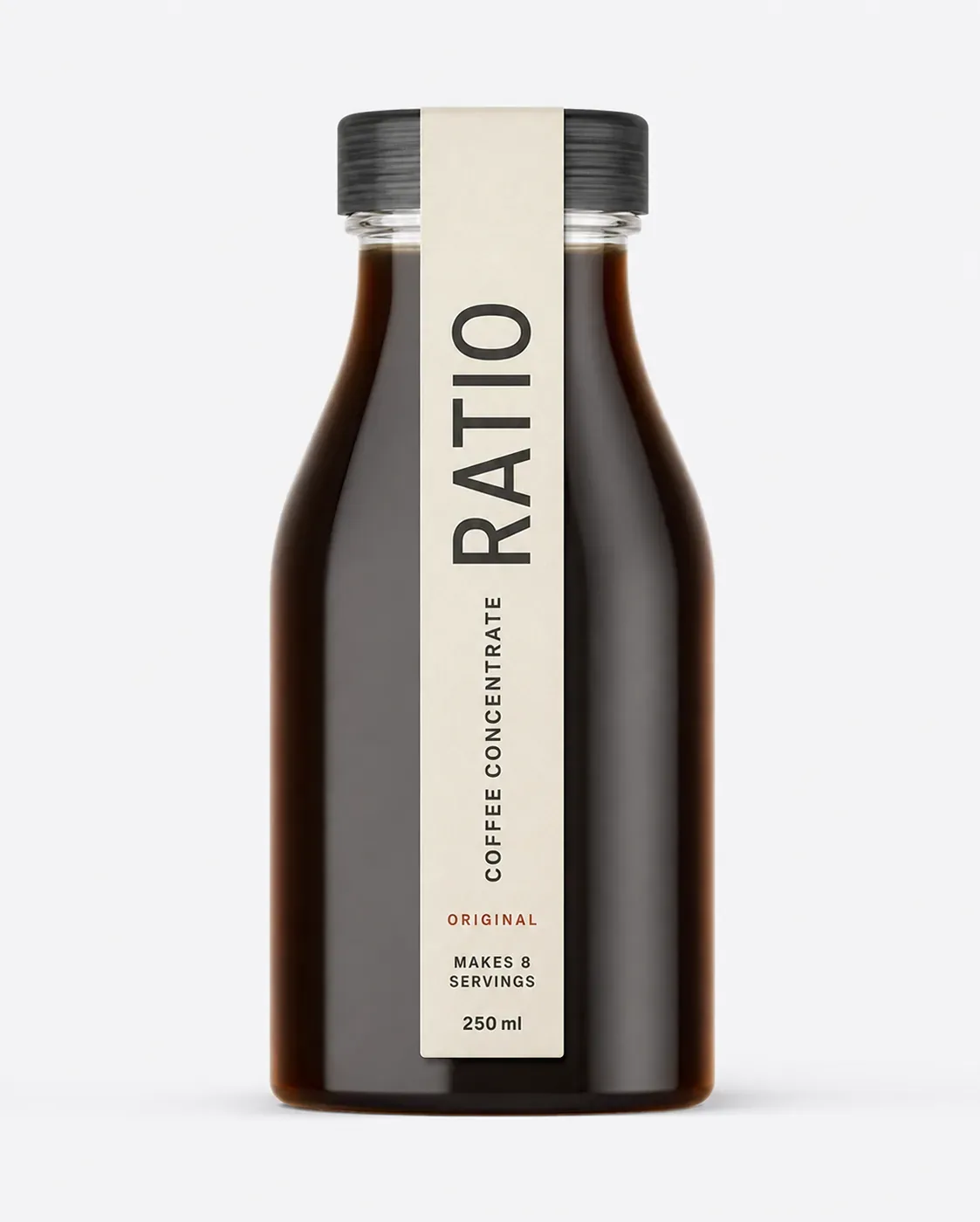 Bottle of coffee concentrate